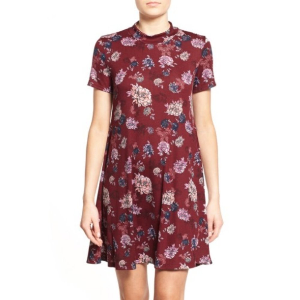 [SOLD] RARE Lush Floral Print Mock Neck Dress ASO Lydia Martin - Picture 2 of 11